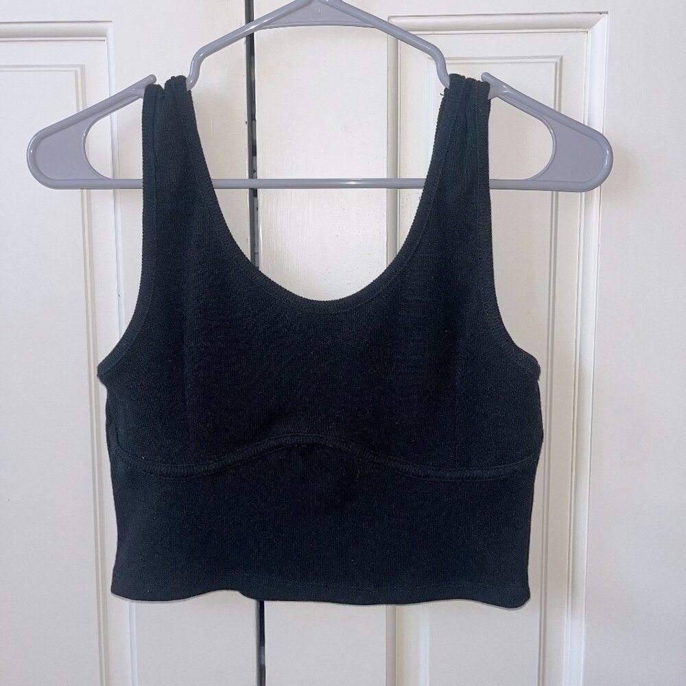 Black Cropped Tanktop